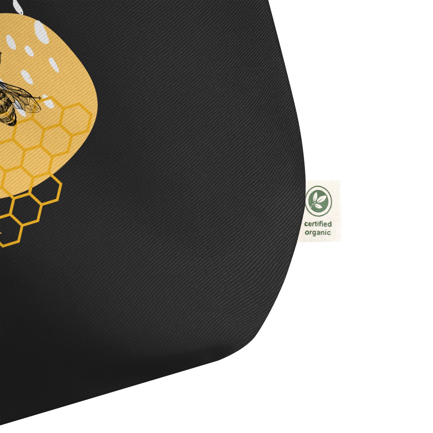 Happy Bees Large organic tote bag